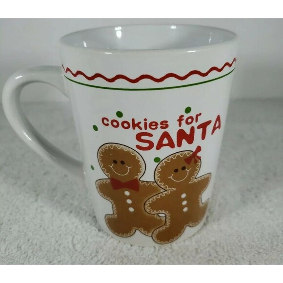 Gingerbread Cookies for Santa Coffee Cocoa Tea Mug Momentum Brands Christmas - Picture 1 of 7